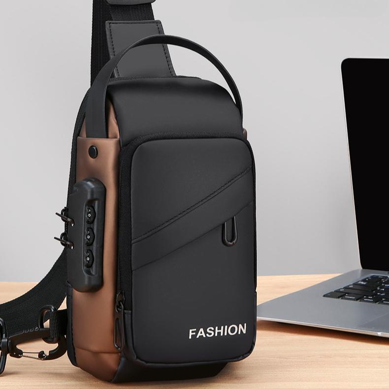 2025 Nowa torba typu crossbody męska, torba na klatkę piersiową, prosta torba na talię, przekątna torba na ramię