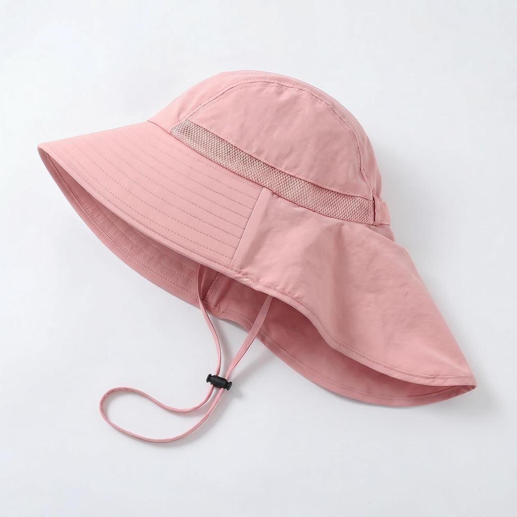 Women's Foldable Outdoor Sun Fishing Hat & Shawl for Summer Mountaineering