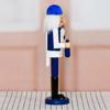Nutcrackers Soldier with Menorah and Dreidels Wood Figurine Christmas Shelf Decors With Classical Hanukkah Design Statue
