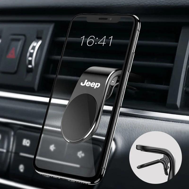 Für Jeep Metall Magnetischer Auto-Handyhalter Auto-Emblem Für Jeep Grand Cherokee Wrangler JK Gladiator Compass Renegade Patriot L