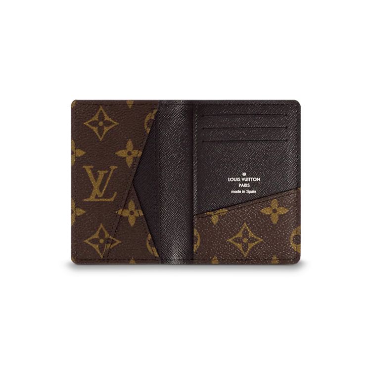 Louis Vuitton Monogram Canvas Short Wallet Men Wallet Brown M60111