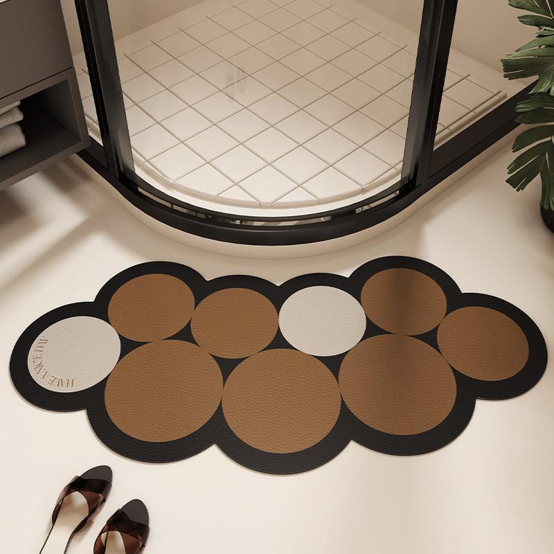 Neue bogenförmige super saugfähige Badezimmermatte rutschfeste Diatomeenerde Toilettenmatte schnell trocknende Bodenmatte Badematte
