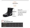 Men's Waterproof Non-Slip Rubber Work Boots - Outdoor & Kitchen, Rain & Cold Protection, Plus Velvet, Durable