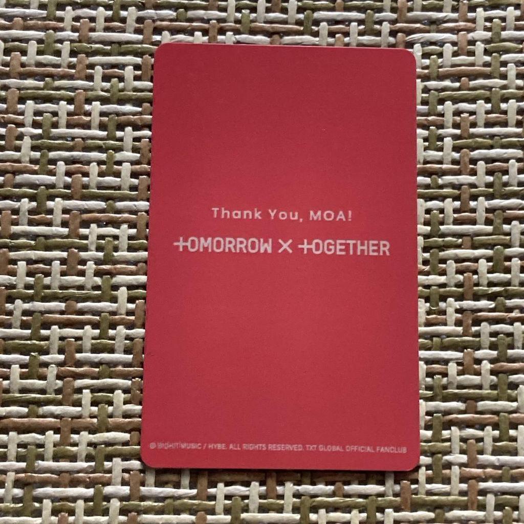 [USED] TXT moazone Hueningkai Japan concert FC trading card