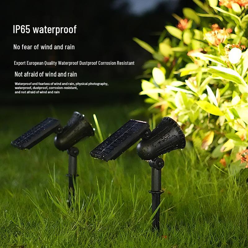 Solar LED Garden Landscape Spotlight - Waterproof Outdoor Lawn Light