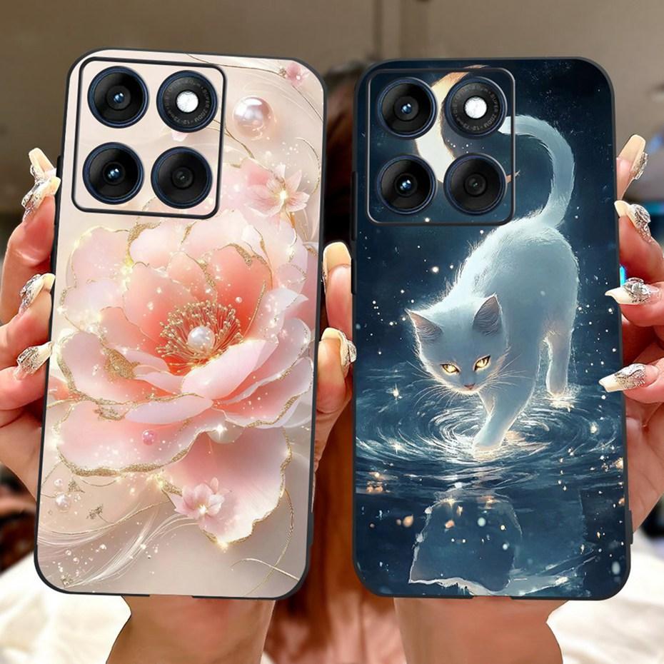 Cute Painting Phone Case For Motorola Edge 60S 60 Fusion Soft Silicone TPU Back Cover For Motorola Edge60 Edge60S Cases Bumpers