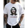 Joker Men's Short-Sleeve T-Shirt, Quirky Geometric Print, Versatile Men's Crew Neck T-shirt, Suitable for Casual Attire and Outdoor Activities