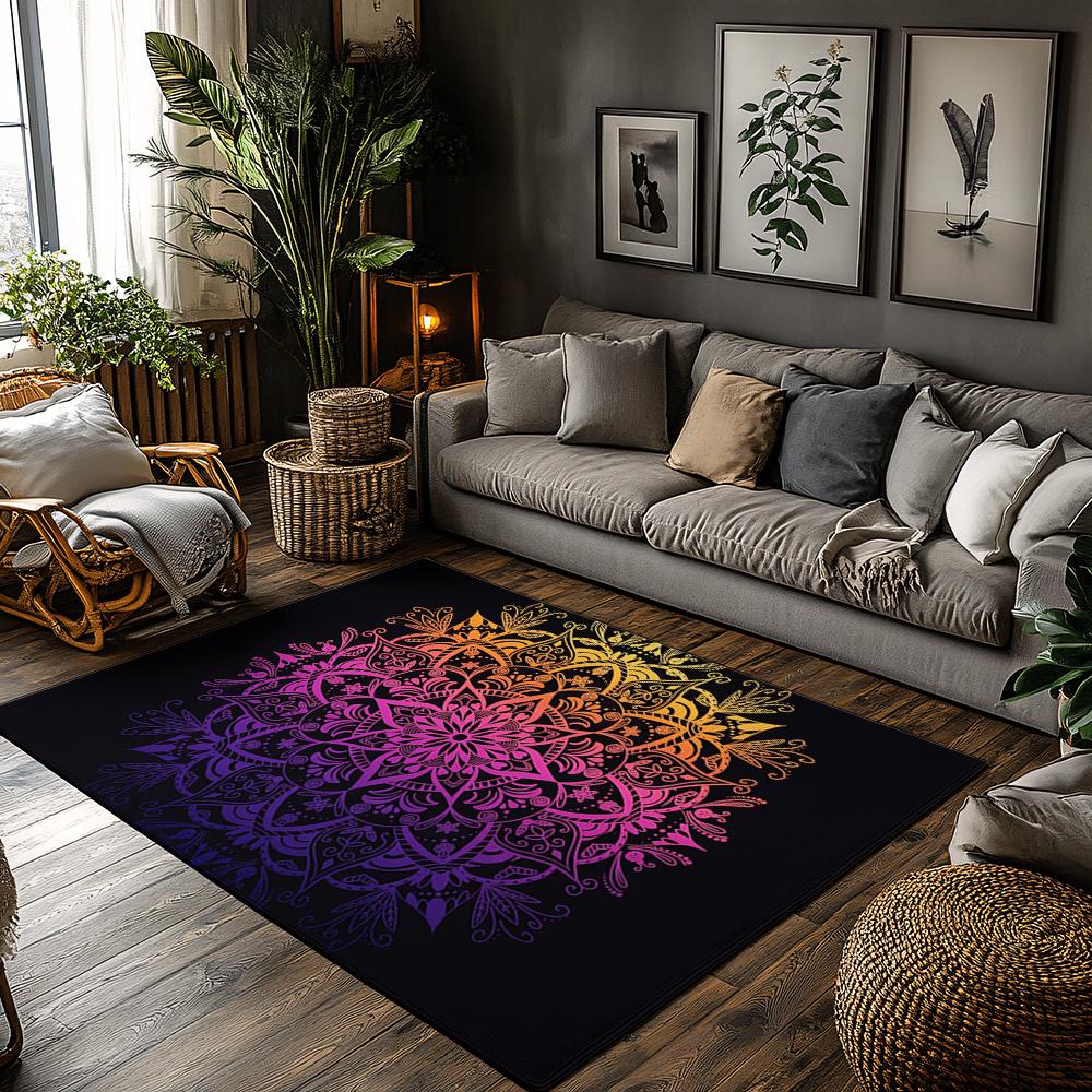Boho Rug Washable Non Slip Indoor Outdoor Area Rugs Modern Abstract Geometric Pattern Living Room Bedroom Floor Mat Home Decor G