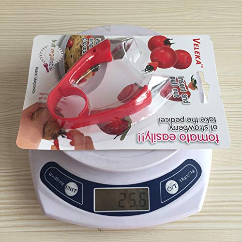 Haixifry Strawberry Huller, a metal fruit peeler for stalk removal, stem removal, and core removal.