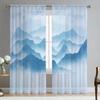 See Wald Landschaft Berge Landschaft Tüll Vorhänge für Wohnzimmer Vorhänge Fenster schiere moderne Vorhänge für Schlafzimmer Dekor