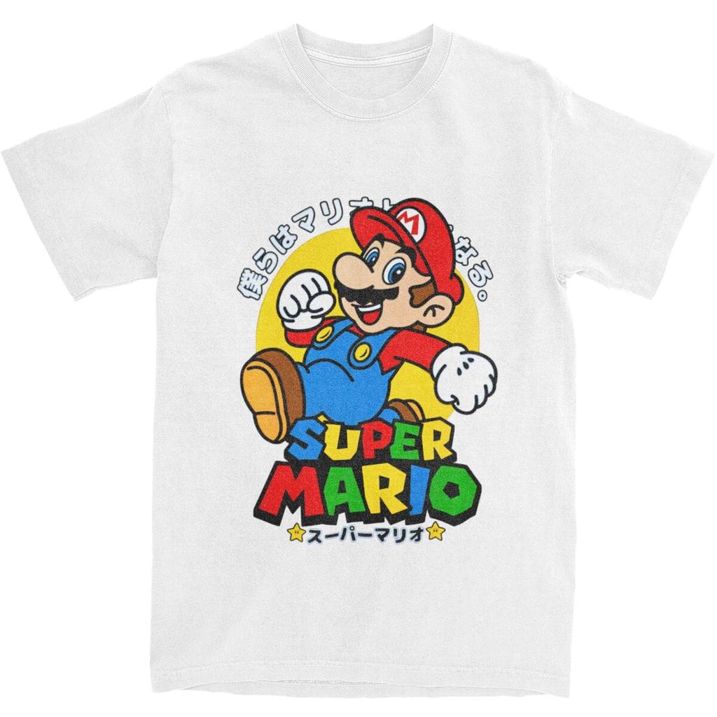 Kawaii Super MariosTshirts Unisex Short Sleeve O-neck Summer Top Tee Fashion and Causal for Summer