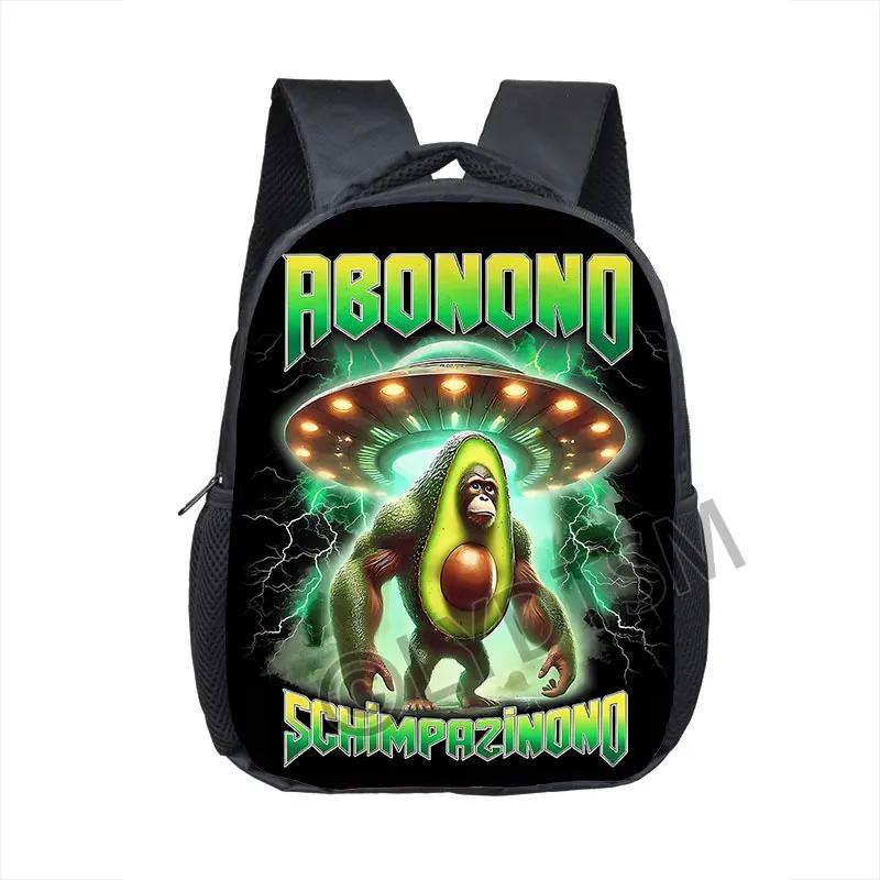 Kids Baby Cartoon School Bags 16inch Funny Italian Brainrot Small Backpack for 5-10 Years Old Tralalero Tralala Children Bookbag
