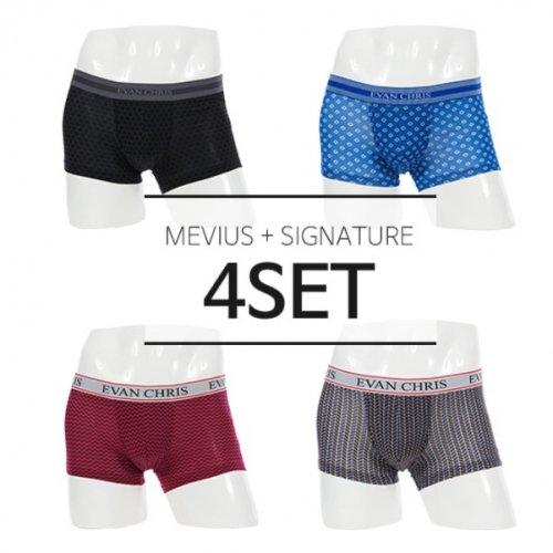 

[EVAN CHRIS] Mevius + Signature 4-Piece Set [Shipped from Korea] 100% Authentic 105