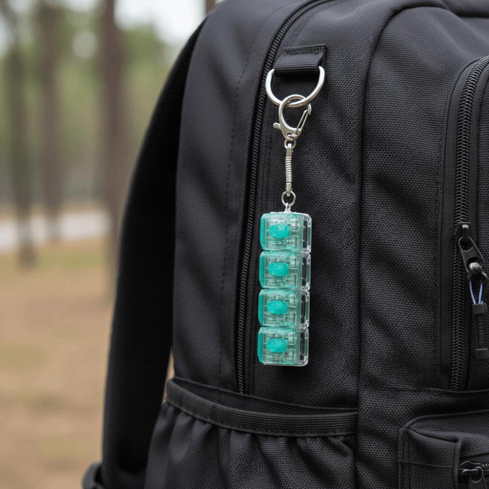 Funny Fidget Keyboard with LED Transparent Shaft Decompression Keyboard  Pass Time