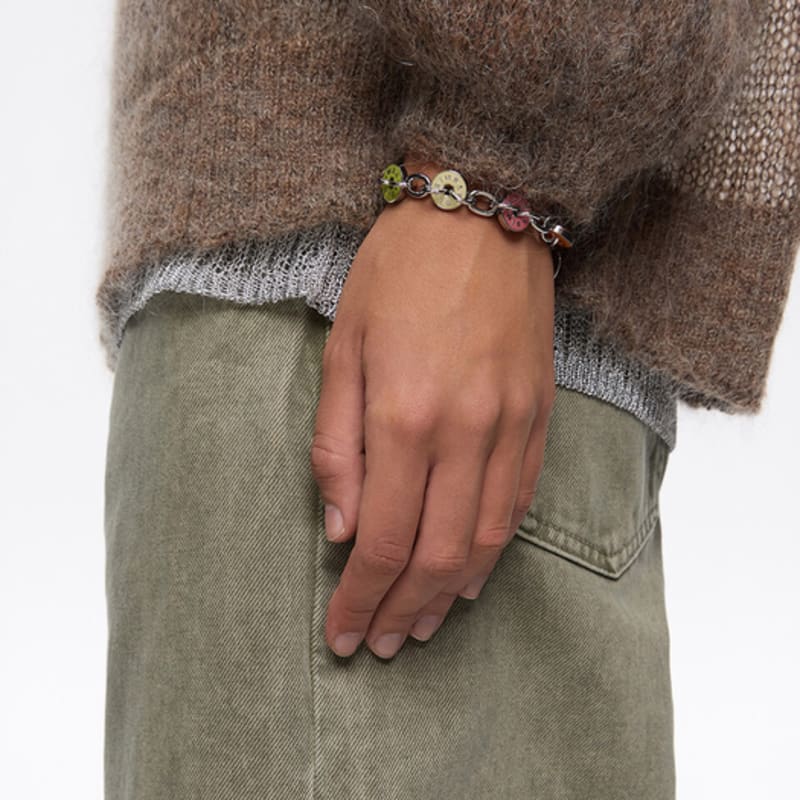 BIMBA Y LOLA [25FW] BIMBA Y LOLA Silver Tone Logo Bracelet B256AIX010COF