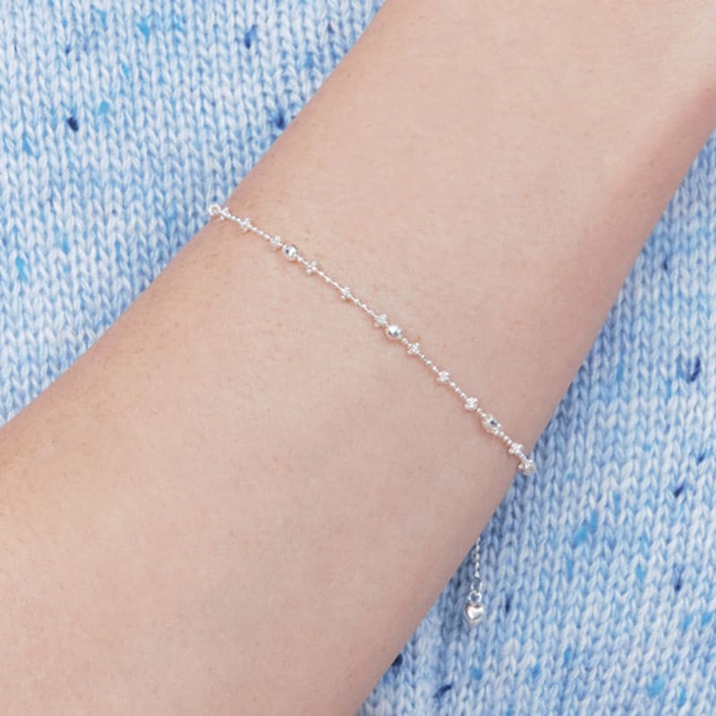 

ENGBROX touchy silicon ball bracelet silver