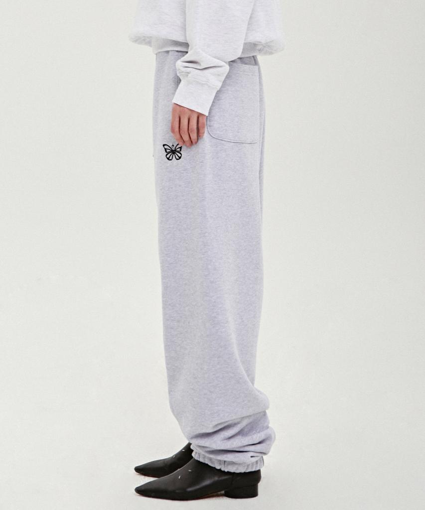 Nigaennikol Butterfly Wide Quality Pants_Gray