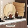 Stainless Steel Cutting Board Holder Sturdy Thickened Cutting Board Rack Non Slip Space Saving Kitchen Storage Rack for Kitchen