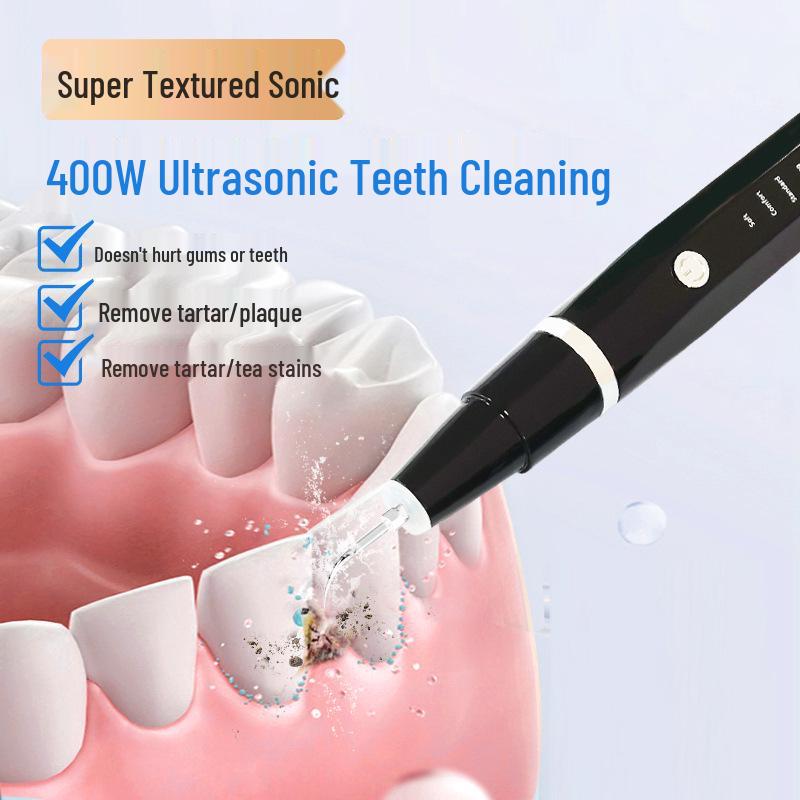Ultrasonic Tartar Remover & Teeth Whitening Tool for Home Dental Care