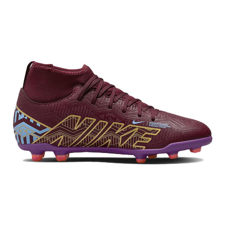 New Nike Kylian Mbapp X Mercurial Superfly 9 Club FG MG 'Dark Beetroot' GS DO9789-694