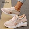 Neue Übergröße37 44 Damen Freizeitschuhe Seitlicher Reißverschluss Freizeit-Schuhwerk Sneaker Dicke Sohle Wedges Einzelne Schuhe Sportschuhe