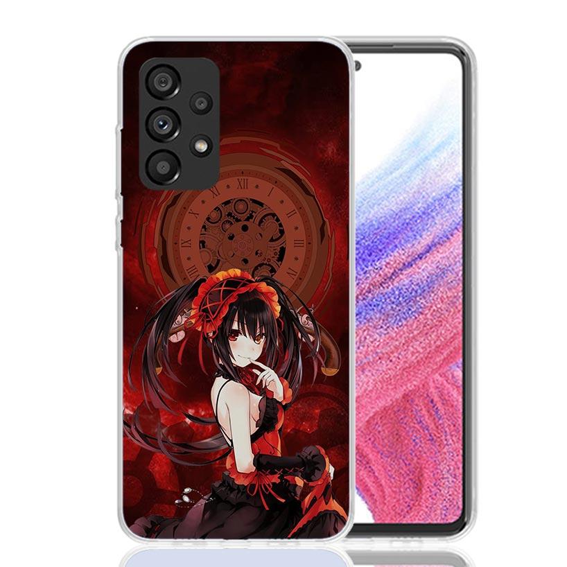 Date A Live Tokisaki Kurumi Phone Case For Samsung Galaxy A52 A32 A22 A12 A02S A50S A30S A51 A31 AA71 Note 20 Ultra 10 S10 Plus