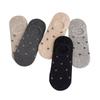 5 Pairs of  Women's Summer Thin Bow Mesh with A Shallow Mouth and Invisible Breathable Boat Socks
