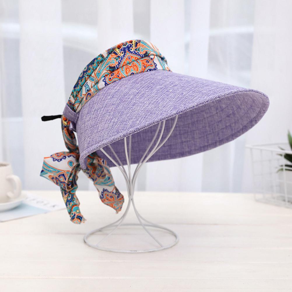 Women Sun Hat Wide Brim Uv Protective Summer Foldable Outdoor Cycling  Beach Cap