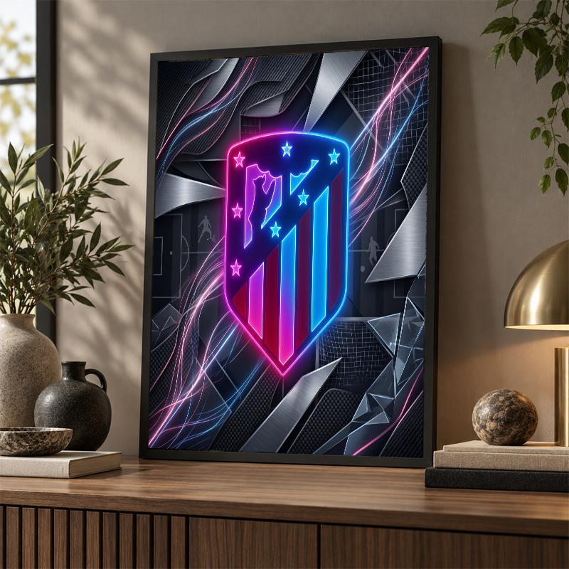 Atletico Madrid Diamond Painting Kit 5D Full Drill DIY Diamond Mosaic Wall Art Home Decor