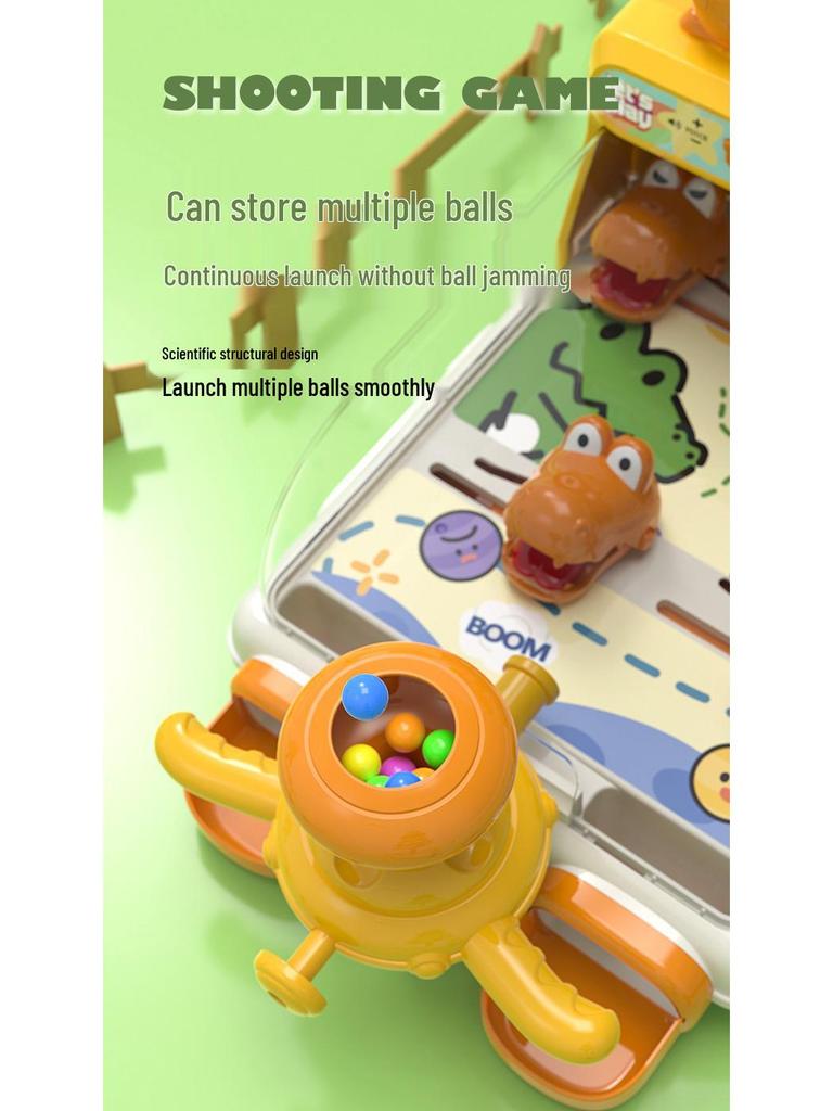 Large Crocodile Marble Game: Educational Tabletop Toy with Electric Ejection and Scoring, Popular on TikTok