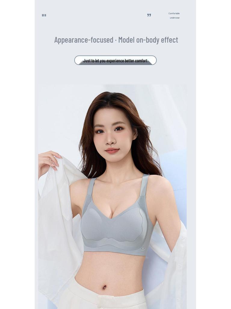 Seamless Women's Maternity Bra - Supportive, Anti-Sagging, Plus Size, One-Piece Fixed Cups