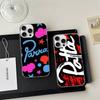 Fashion P-pattas Phone Case For IPhone 17 16 15 14 13 12 11 Plus Pro Max Satin Colorful Glossy Cover