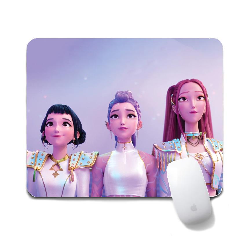 K-Pop Demon Hunters Women's Group Non-Slip Mouse Pad, 20x24cm