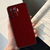 Carbon Fiber Case For Oppo A58 A98 A78 A18 A38 A60 A80 A40 A77 A57 A17 A74 A54 A94 A96 A76 A16 A15 A5 Pro