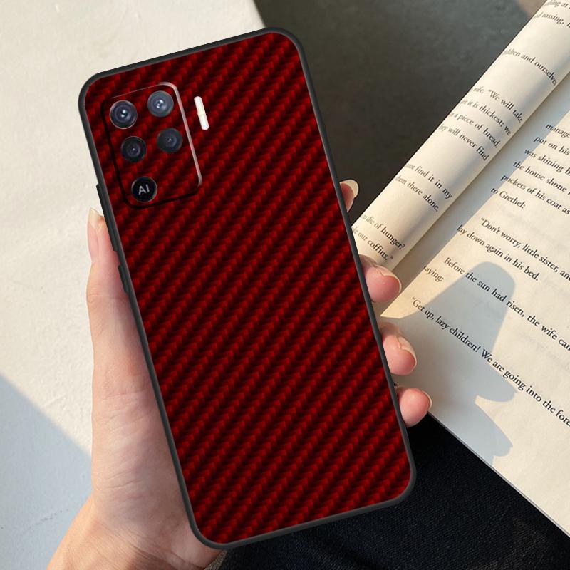 Carbon Fiber Case For Oppo A58 A98 A78 A18 A38 A60 A80 A40 A77 A57 A17 A74 A54 A94 A96 A76 A16 A15 A5 Pro