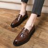 Small Size Leather Shoes Men's Four-season Breathable Foot Cover Business Casual Shoes British and Korean Version with Suit Men's Leather Shoes