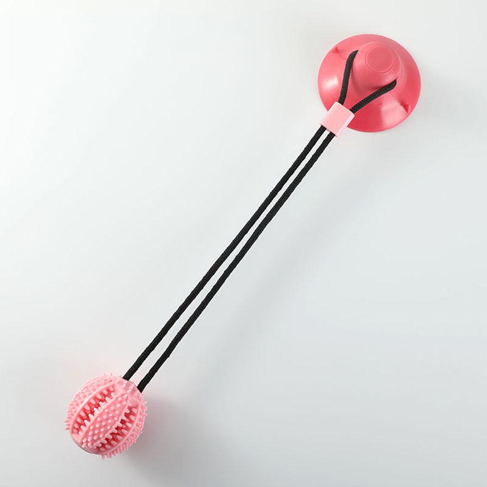 Interactive Dog Chew Toy with Suction Cup Puppy Training Treats Food Dispensing Toothbrush Pet Teeth Cleaning Rope Toys designed for Dogs