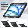 Armor Stand Case Universal For iPad Air 11 2025 2024 A3266 A3267 A3270 A2902 A2903 A2904 Heavy Duty  Cover With Screen Protector