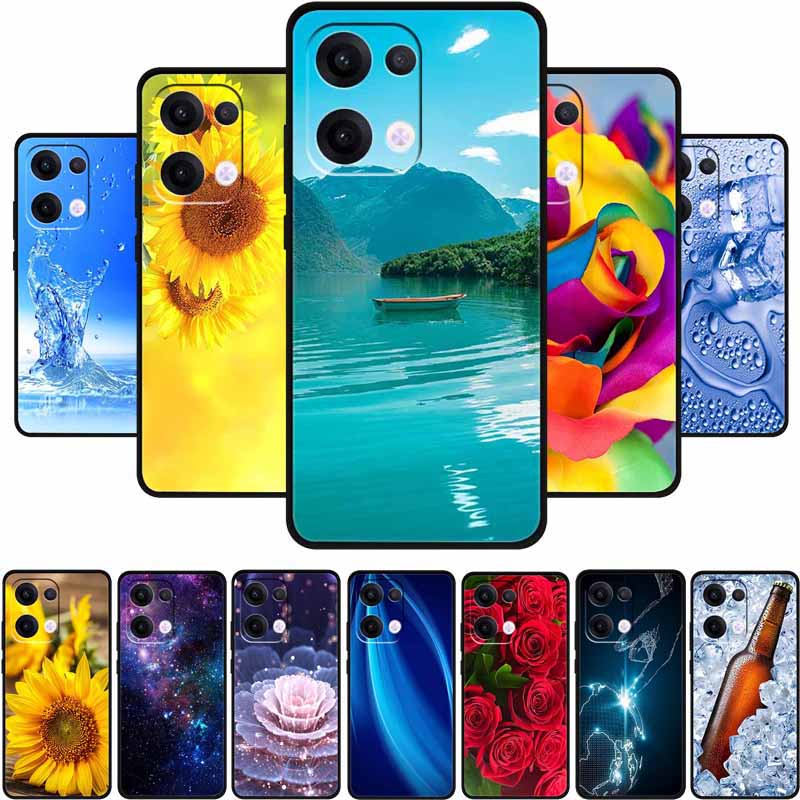 TPU Case For OPPO Reno 13 5G Phone Case Coque Shocproof Black Silicone Soft Back Cover For OPPO Reno 13 Reno13 Pro Case Funda