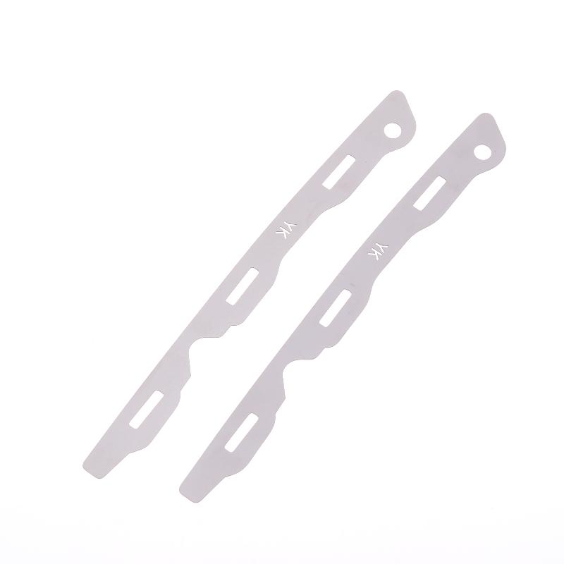 Civic 2012 2016 2 Piezas Hebilla de Placa Metálica Reparación Parachoques Delantero Resistencia Duradera para Modelos de 9ª Generación
