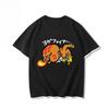 Men Ryu Ramen Noodle Print T Shirt Street Fighter Retro Japanese Anime Fighting Game Cotton Short Sleeve Casual Streetwear Tops