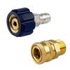 2pcs Quick Connection Quick Connect Kit M22 Swivel Pressure Washer Connector  Car Wash