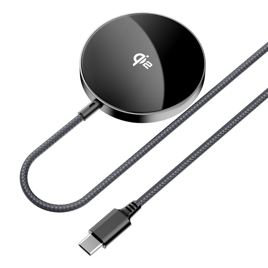 ACEFAST E24 QI2 Desktop Magnetic Wireless Charging Pad Phone Charger with Type-C Cable