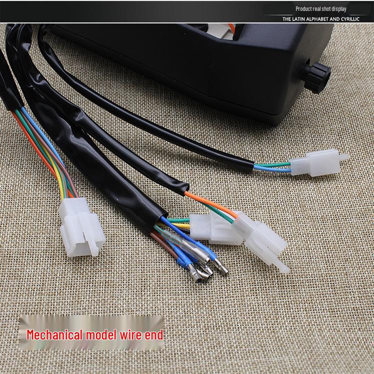 WY125-A-C-F Motorcycle Instrument Cluster for Wuyang - Mechanical-Electronic, Compatible with Oil Level & Mileage Meter