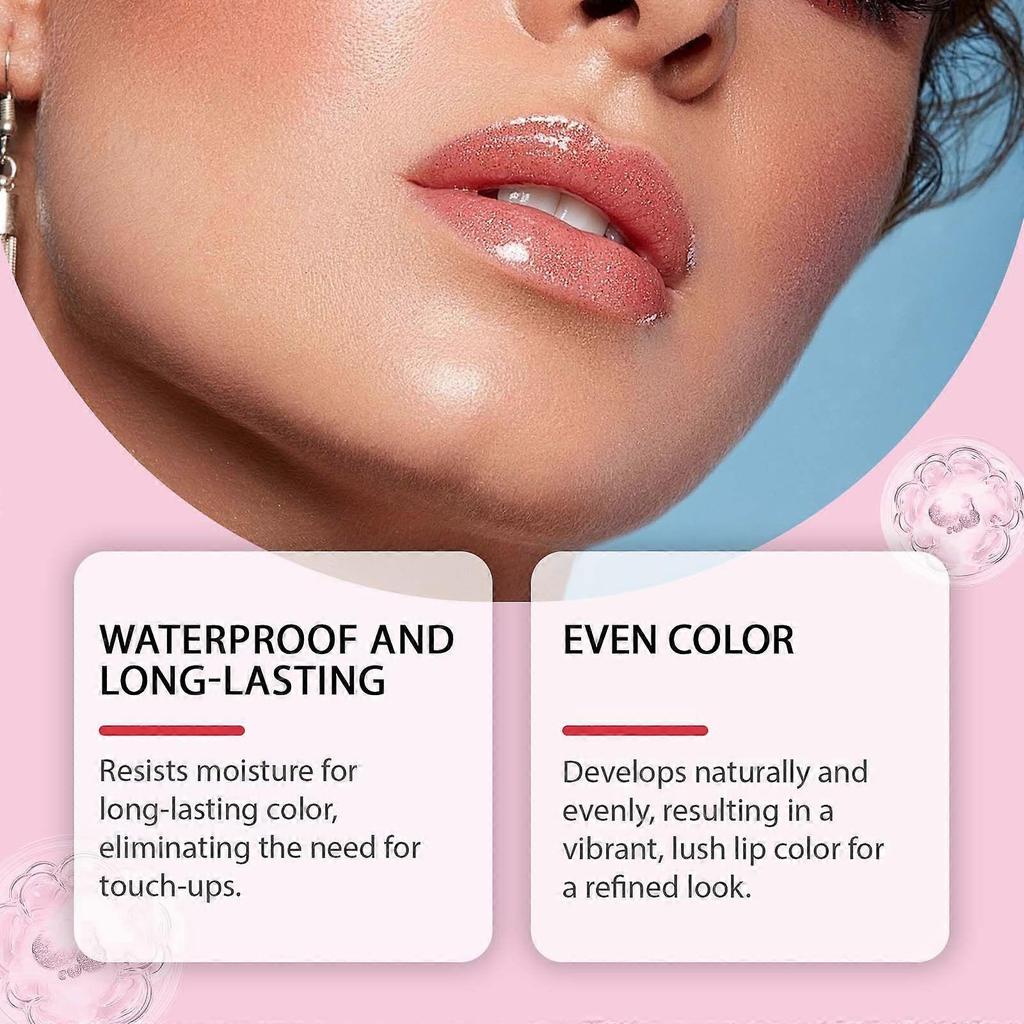 Zephoco Plum Red Peel-Off Lip Gloss Is A Natural And Easy-To-Apply Lip Makeup For Daily Use, Making It Easy To Apply And Suitable For Commuting