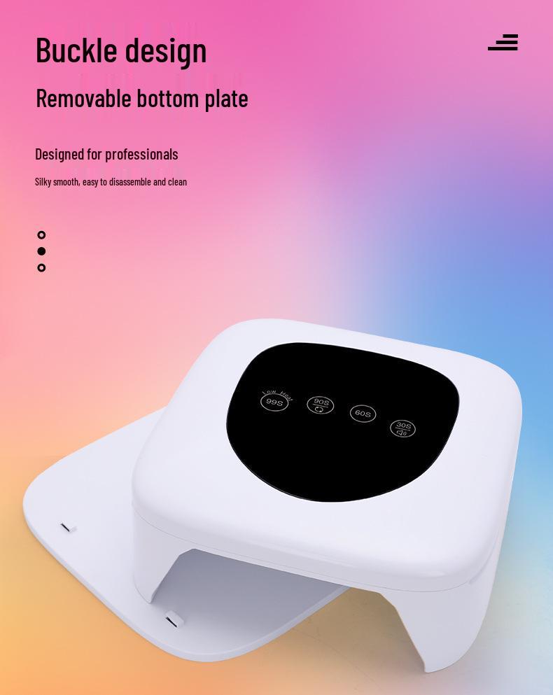 80W Portable Rechargeable UV LED Nail Lamp with Smart Sensor for Quick Drying