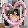 1pcs Heart Balloon Birthday Party Festival Prop Wedding Decoration Heart-Shaped Photo Frame Romantic Bow Deco Home Accessories