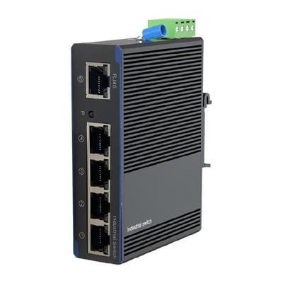 Industrial 5 Port Gigabit Networking Switcher Metal Case DIN Rail Mount Perfect For Data Intensive Environment Switcher