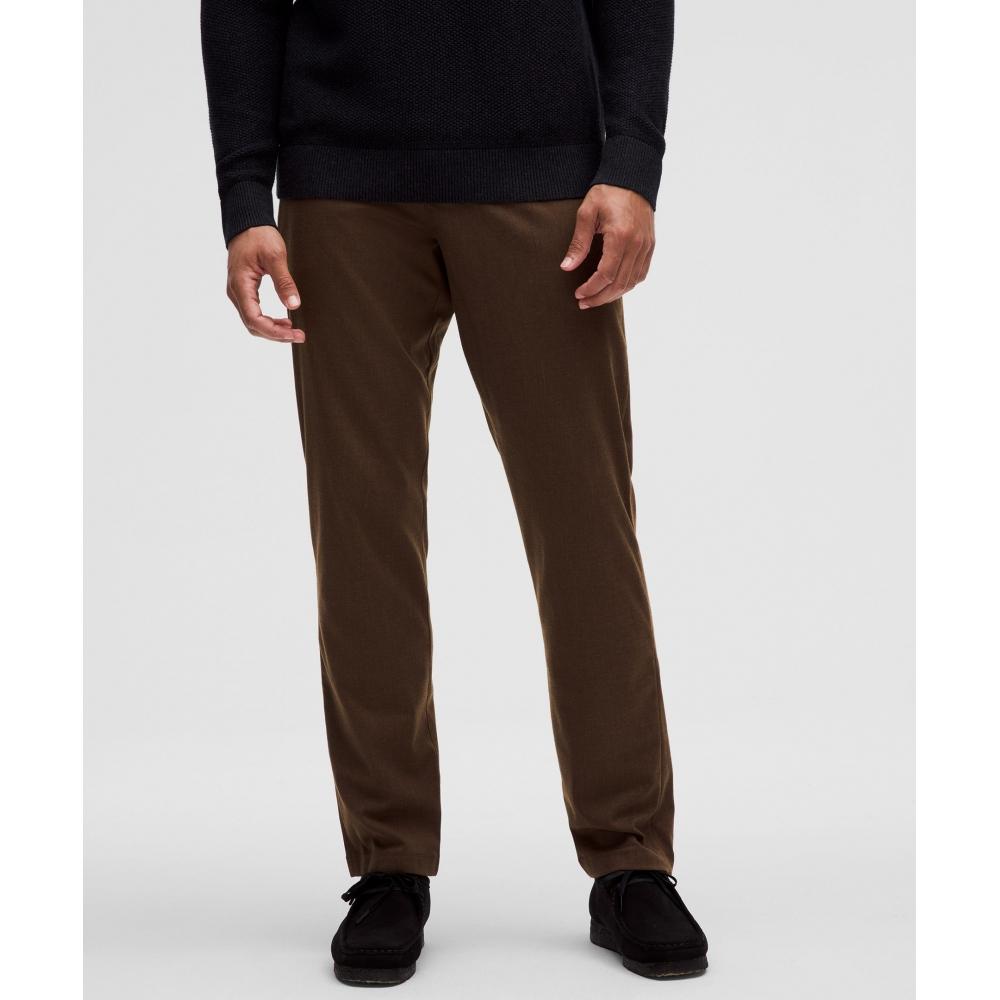 

Lululemon Abc Classic Fit Trouser 32l Flannel Heathered Brown Soil 40