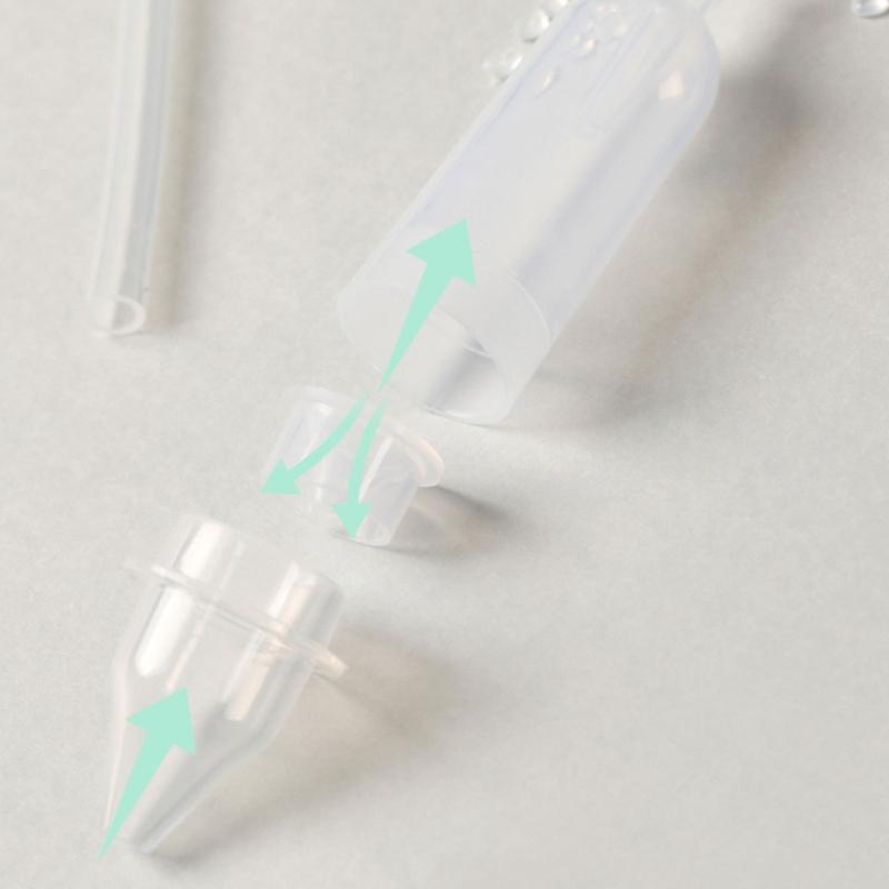 Baby Nasal Aspirator with Soft Silicone Tip Portable Hand Pulled Nose Sucker Strong Suction for Infants and Toddler